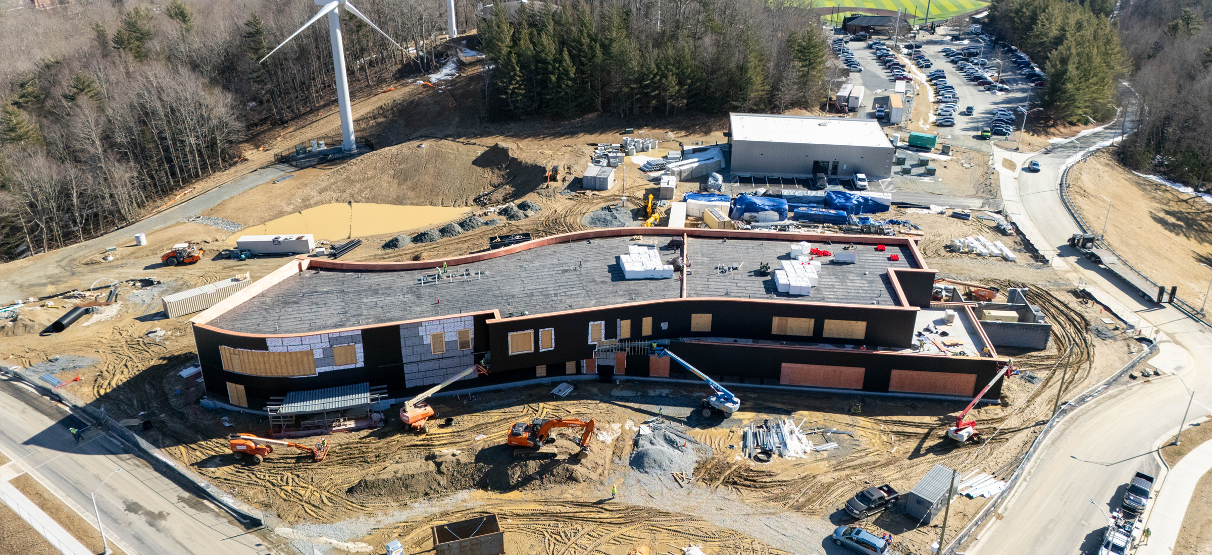 Construction of App State’s STEM Academic Building, located at the Innovation District, is more than 40% completed as of January 2026.