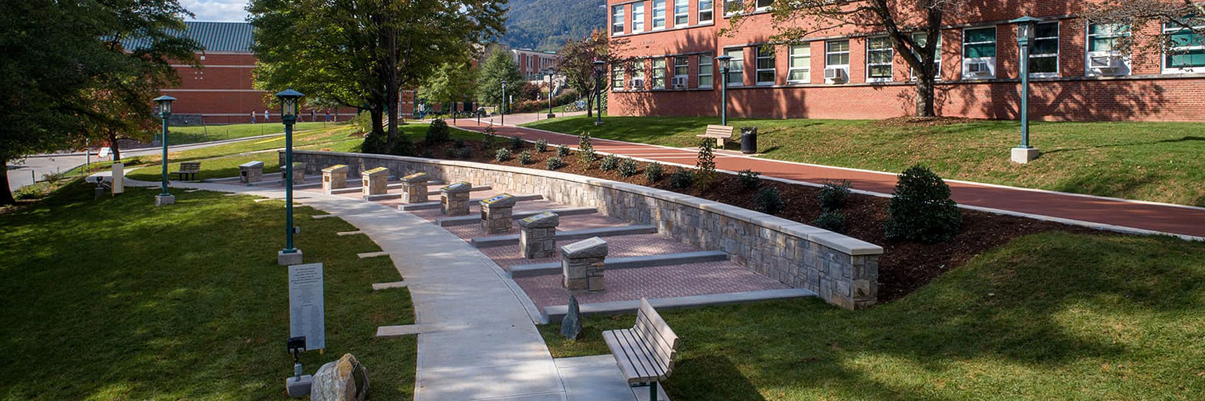 The new NPHC Plots and Garden project beside I.G. Greer Hall.