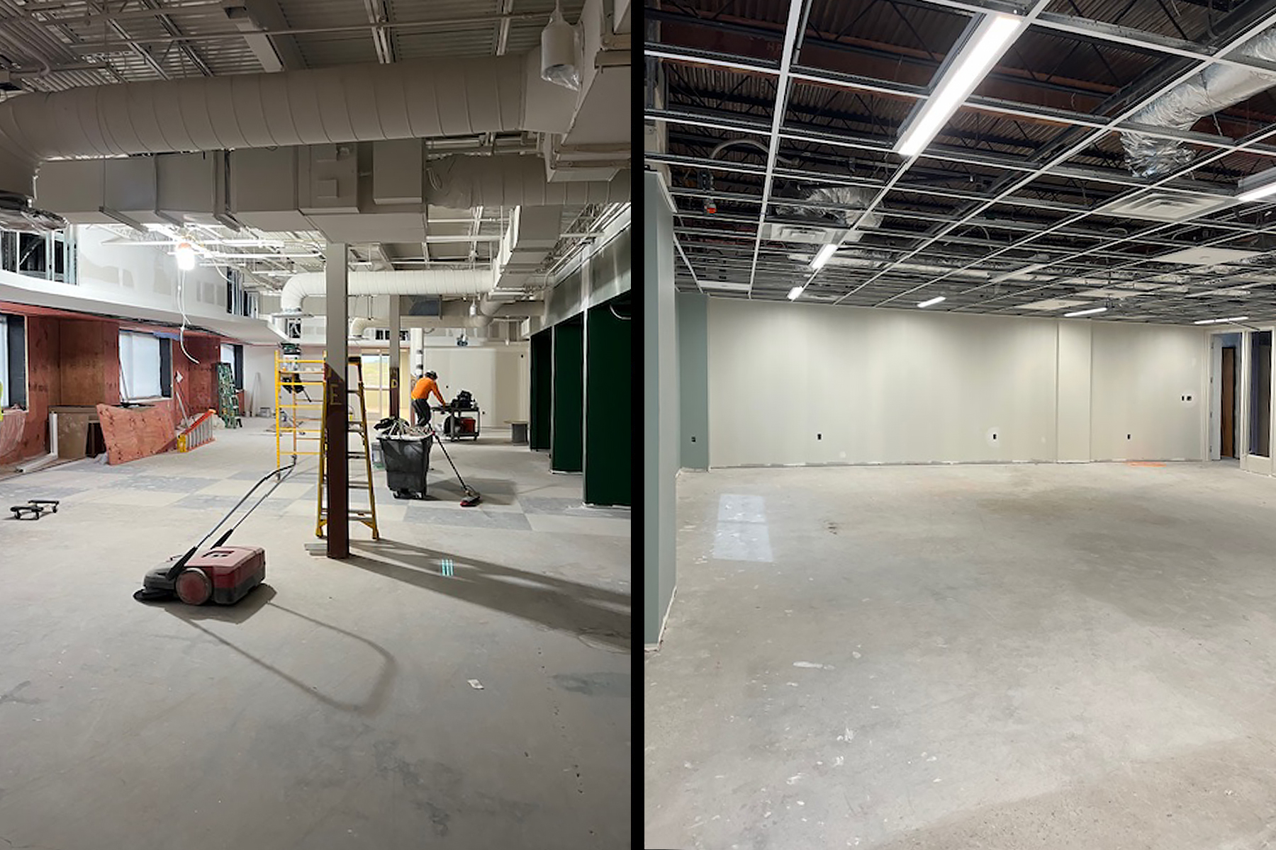 Phase 2B construction at App State’s Hickory campus nears 60% completion in May 2025.