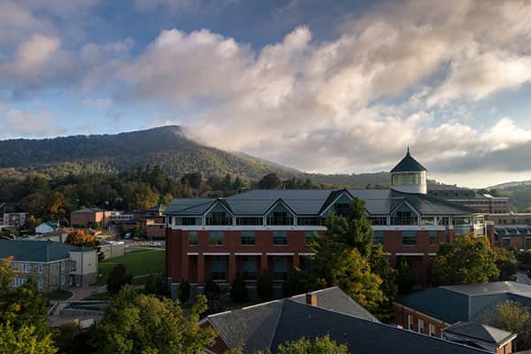 Belk Library in the afternoon