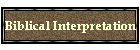 Biblical Interpretation