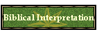 Biblical Interpretation