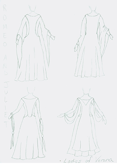 romeo costume sketch